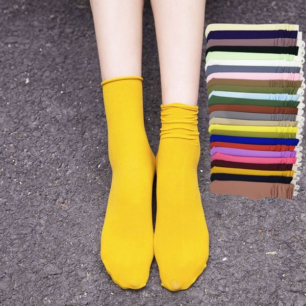 korean ice stacked and socks thin women's solid color velvet tide socks, Pink;yellow
korean ice stacked and socks thin women's solid color velvet tide socks, Pink;yellow
