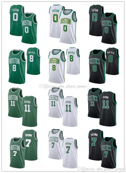 men youth boston celtics jayson tatum walker 11 irving 7 brown white green black 2019/20 jersey, Black;red
men youth boston celtics jayson tatum walker 11 irving 7 brown white green black 2019/20 jersey, Black;red