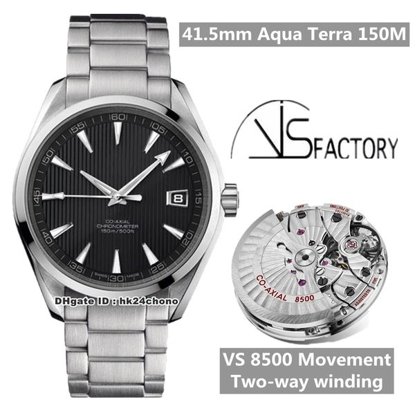 version vs 41.5mm aqua terra cal.8500 automatic men's watch 231.10.42.21.01.003 black textured dial stainless steel strap gents watches, Slivery;brown
version vs 41.5mm aqua terra cal.8500 automatic men's watch 231.10.42.21.01.003 black textured dial stainless steel strap gents watches, Slivery;brown