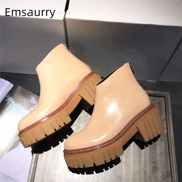 натуральная кожа плоский каблук платформа boots круглый toe назад zip увеличение короткие полусапожки осень зима boots женщина, Black
натуральная кожа плоский каблук платформа boots круглый toe назад zip увеличение короткие полусапожки осень зима boots женщина, Black
