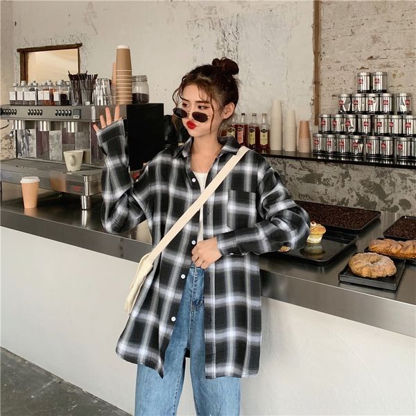 плед женской весна и осень 2019 harajuku стиль пальто рубашка новой корейский stylestyle свободной случайный студент рубашка пальто мода, White
плед женской весна и осень 2019 harajuku стиль пальто рубашка новой корейский stylestyle свободной случайный студент рубашка пальто мода, White