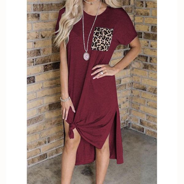 women short sleeve dress women casual dress summer split dresses ladys leopard pocket dresses fashion style daily clothing, Black;gray
women short sleeve dress women casual dress summer split dresses ladys leopard pocket dresses fashion style daily clothing, Black;gray