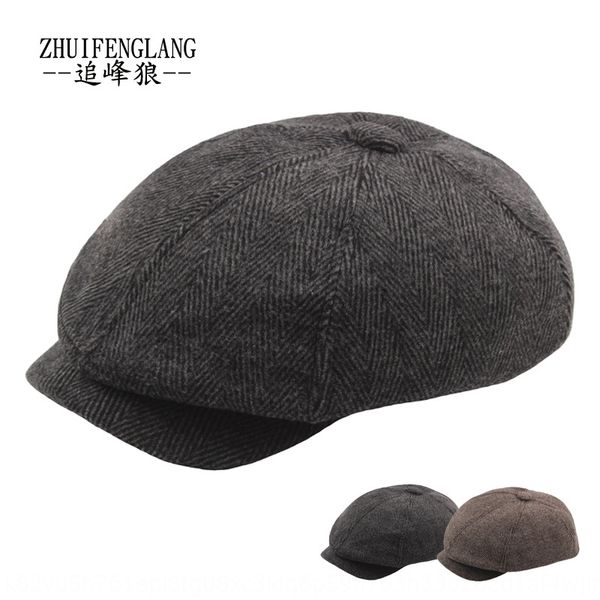 renzi ni striped beret octagonal middle-aged beret metal buckle eaves octagonal newsboy hat old man hat, Blue;gray
renzi ni striped beret octagonal middle-aged beret metal buckle eaves octagonal newsboy hat old man hat, Blue;gray
