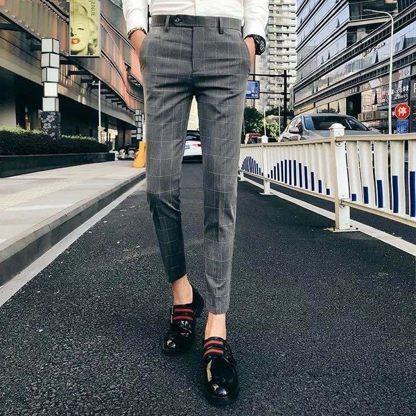 2020 suit pants summer male plaid business nine points suit pants men's casual trousers slim thin feet 4 colors l96, White;black
2020 suit pants summer male plaid business nine points suit pants men's casual trousers slim thin feet 4 colors l96, White;black