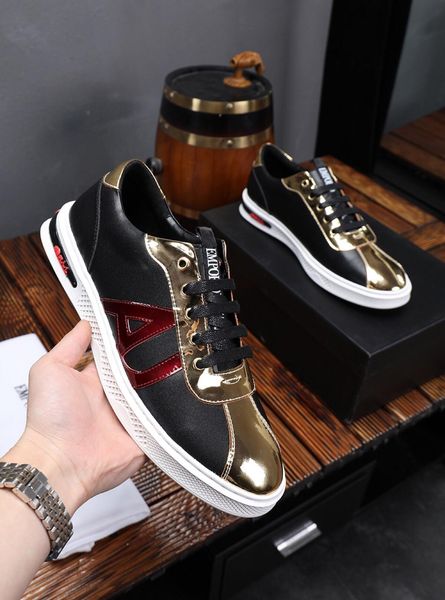 2019s spring new sports shoes, trend men's laces low shoes leather casual shoes running shoes, original box delivery 38-44, Black
2019s spring new sports shoes, trend men's laces low shoes leather casual shoes running shoes, original box delivery 38-44, Black