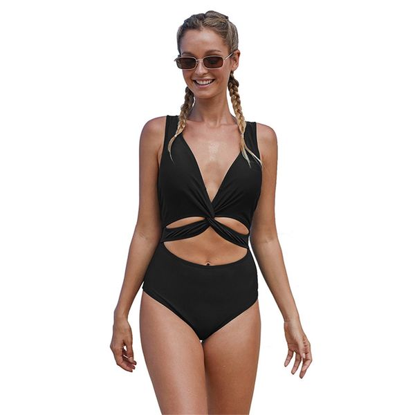 solid color swim wear women retro swimwear 40% criss cross water sports wear high waist beachwear female deep v-neck swimming costume
solid color swim wear women retro swimwear 40% criss cross water sports wear high waist beachwear female deep v-neck swimming costume