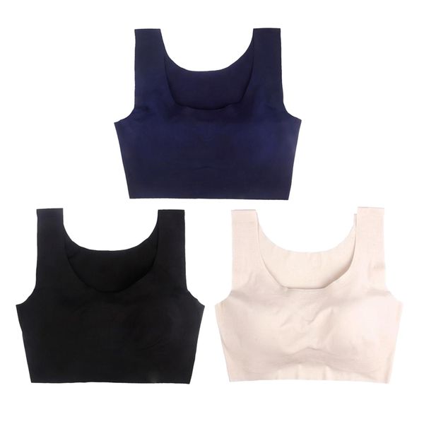 3 pieces soft pads seamless yoga sports fitness bra black+skin+blue, Red;black
3 pieces soft pads seamless yoga sports fitness bra black+skin+blue, Red;black