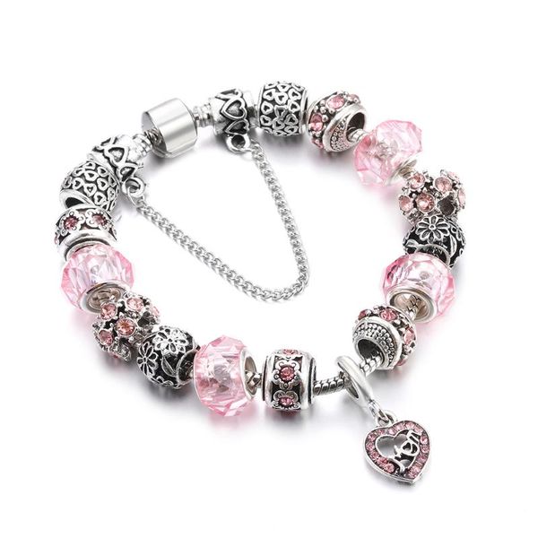 luxury crystal beads charm bracelet for women safety chain bangles handmade heart pendant jewelry bracelets mother's day gifts, Golden;silver
luxury crystal beads charm bracelet for women safety chain bangles handmade heart pendant jewelry bracelets mother's day gifts, Golden;silver
