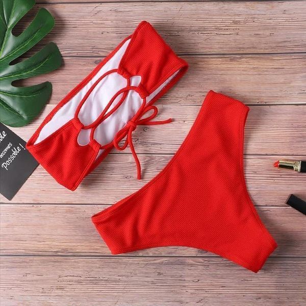 high waisted strapless bathing suits bikini 2020 solid swimwear women bathers pure color swimsuit summer biquini, White;black
high waisted strapless bathing suits bikini 2020 solid swimwear women bathers pure color swimsuit summer biquini, White;black
