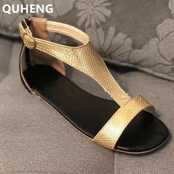 women sandals summer ladies golden glossy spangled flat roman shoes outdoor beach open toe comfort buckle strap female sandals, Black
women sandals summer ladies golden glossy spangled flat roman shoes outdoor beach open toe comfort buckle strap female sandals, Black