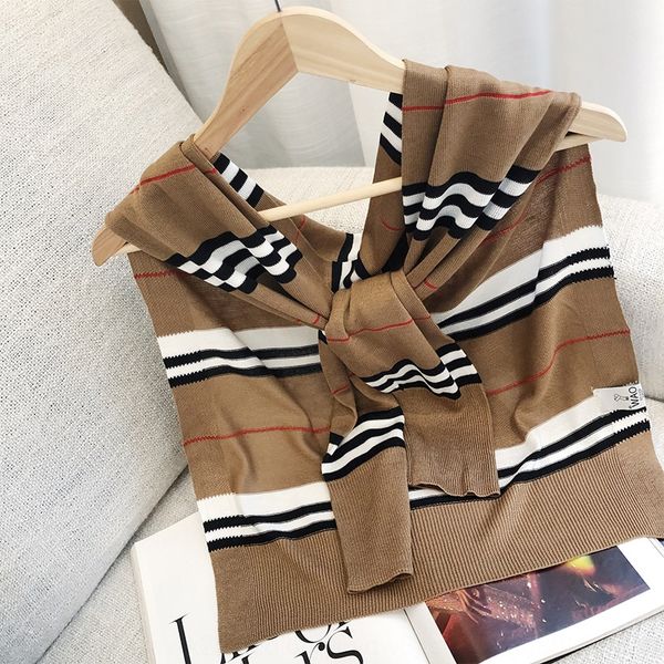 oaw korean air conditioning style new classic british striped shawl versatile air conditioning small shawl for men and women, Blue;gray
oaw korean air conditioning style new classic british striped shawl versatile air conditioning small shawl for men and women, Blue;gray