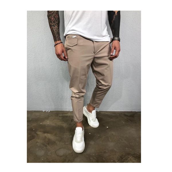 spring and autumn new men pants woven fabric solid color casual straight tie feet pencil pants male jogging sports trousers, Black
spring and autumn new men pants woven fabric solid color casual straight tie feet pencil pants male jogging sports trousers, Black