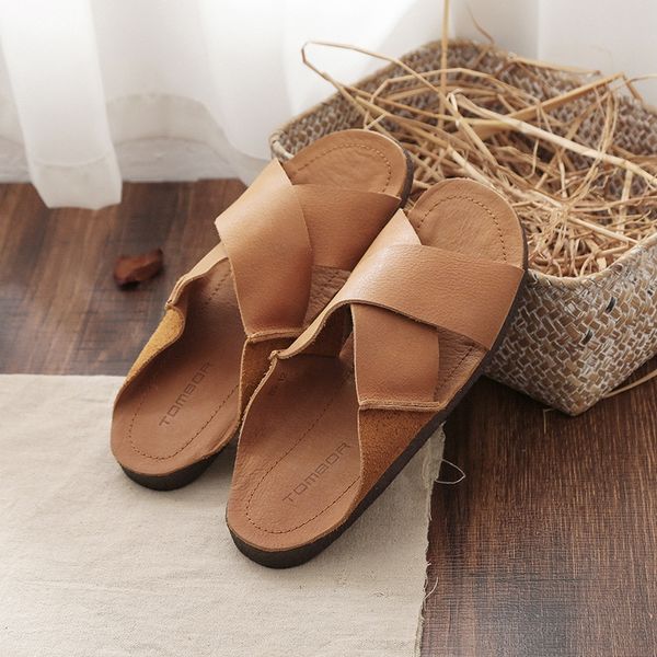 iejea h5-12 summer new handmade genuine leather flip-flops ethnic style soft sole flat heel flip-flops slippers sandals and slippers lazy sh
iejea h5-12 summer new handmade genuine leather flip-flops ethnic style soft sole flat heel flip-flops slippers sandals and slippers lazy sh