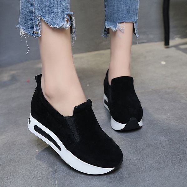 women vulcanized wedge platform elastic band spring summer increasing shoes ladies sneakers female casual drop shop mx200801, Black
women vulcanized wedge platform elastic band spring summer increasing shoes ladies sneakers female casual drop shop mx200801, Black
