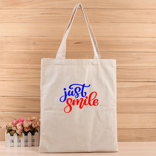 fashion creative just smile girl and womens casual canvas tote bags suits for shopping,gift,wedding, birthday or anything else
fashion creative just smile girl and womens casual canvas tote bags suits for shopping,gift,wedding, birthday or anything else
