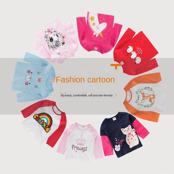 new t- girl long sleeve t- pure cotton children's base shirt children's polo shirt, Blue
new t- girl long sleeve t- pure cotton children's base shirt children's polo shirt, Blue