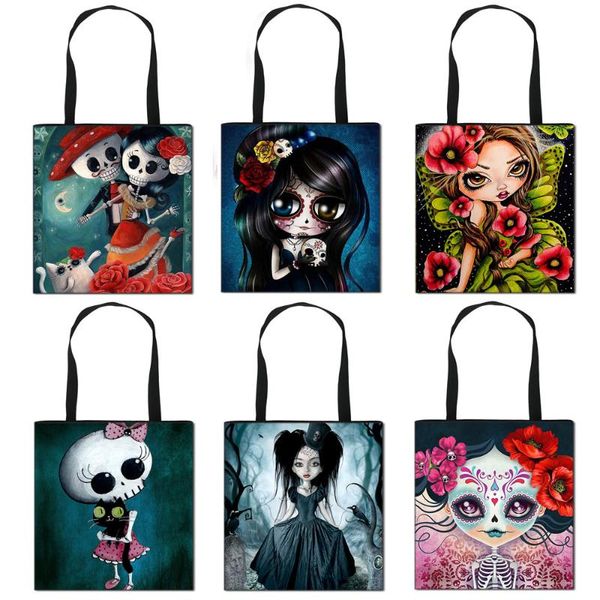 gothic cartoon girl casual totes bag women canvas shoulder bag ladies travel bags teenager girl handbag fashion shopping bags
gothic cartoon girl casual totes bag women canvas shoulder bag ladies travel bags teenager girl handbag fashion shopping bags