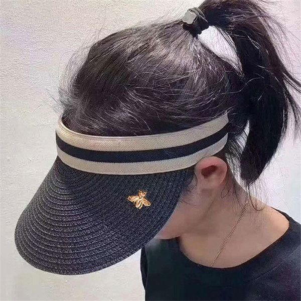 new fashion small bee breathable solid color sun hats outdoor empty hat for women's summer sports headband caps, Blue;gray
new fashion small bee breathable solid color sun hats outdoor empty hat for women's summer sports headband caps, Blue;gray