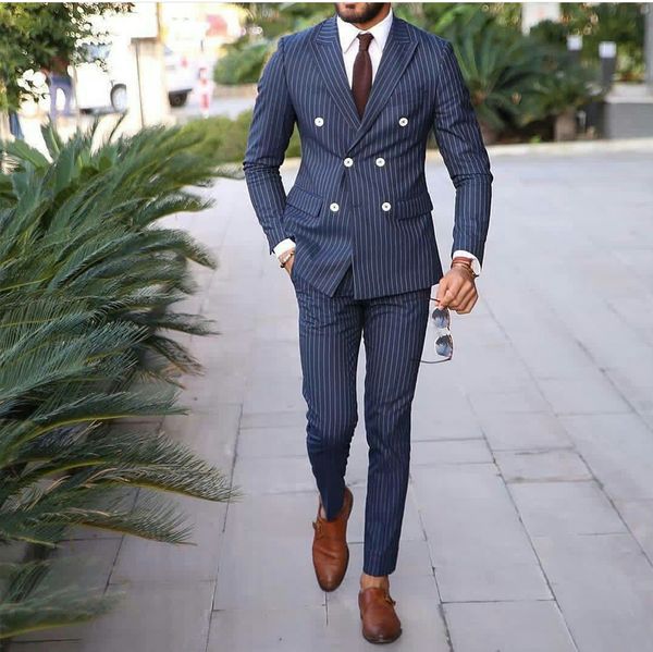 2021 navy pinstripe mens wedding tuxedos double breasted peaked lapel groom wear business party prom men blazer suit(jacket+pants), Black;gray
2021 navy pinstripe mens wedding tuxedos double breasted peaked lapel groom wear business party prom men blazer suit(jacket+pants), Black;gray