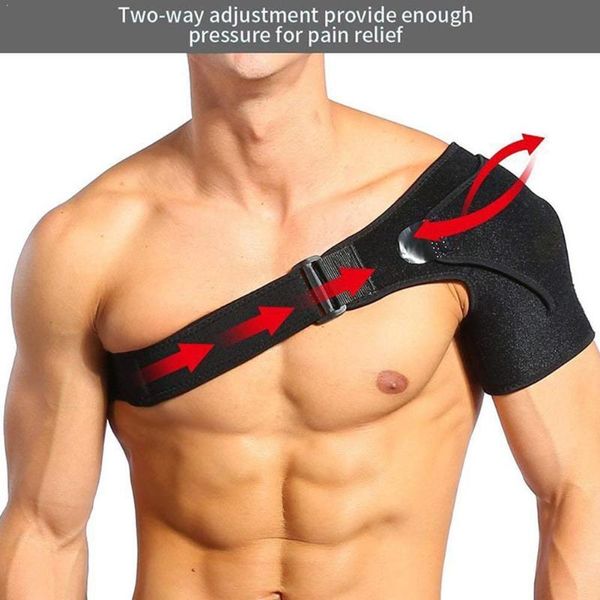 back support 1pcs breathable fitness shoulder pad sport pain relief man protector workout bandage wrap elastic v7q7, Black;blue
back support 1pcs breathable fitness shoulder pad sport pain relief man protector workout bandage wrap elastic v7q7, Black;blue