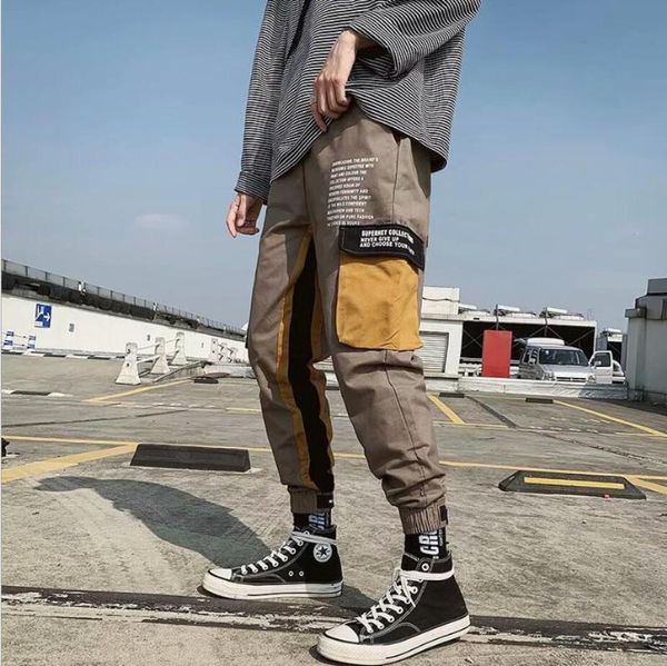men's pants men side pockets cargo harem 2021 hip hop casual male tatical joggers sweatpants trousers fashion streetwear, Black
men's pants men side pockets cargo harem 2021 hip hop casual male tatical joggers sweatpants trousers fashion streetwear, Black