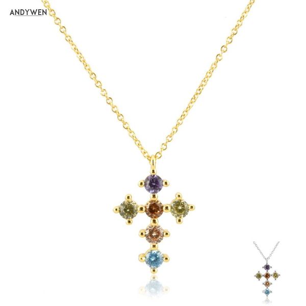 andywen 925 sterling silver rainbow colorful six zircon cross pendent necklace long chain women luxury jewelry crystal fine
andywen 925 sterling silver rainbow colorful six zircon cross pendent necklace long chain women luxury jewelry crystal fine
