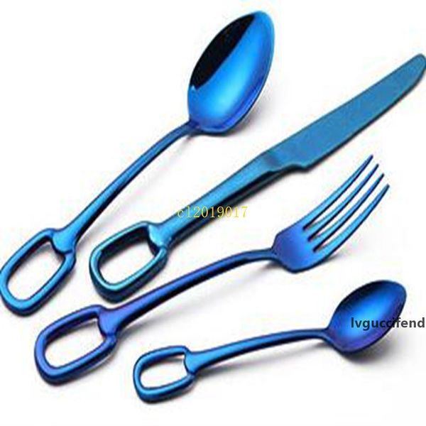 creative nordic 304 stainless steel tableware set hanging hole series knife fork spoon practical western tableware set of four 
creative nordic 304 stainless steel tableware set hanging hole series knife fork spoon practical western tableware set of four