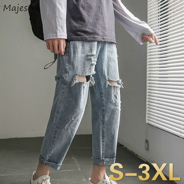 мужские джинсы дыры весна лето пят chic streetwear roll up хем bf все матча mens harajuku denim брюки большой размер 3xl, Blue
мужские джинсы дыры весна лето пят chic streetwear roll up хем bf все матча mens harajuku denim брюки большой размер 3xl, Blue