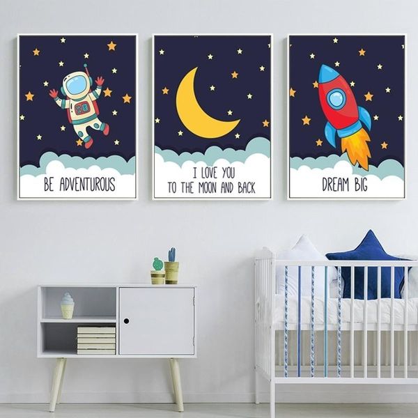 3 panels modern cartoon rocket out space canvas painting funny poster prints wall art picture for baby bedroom and kids room nursery decor
3 panels modern cartoon rocket out space canvas painting funny poster prints wall art picture for baby bedroom and kids room nursery decor