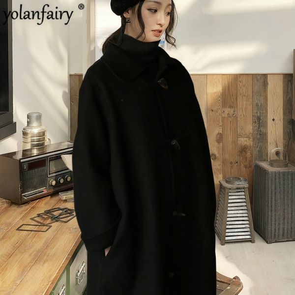 100% wool coat women double-faced wool jacket vintage long coat spting autumn oversize womens coats and jackets ve19c0019 kj4059, Black
100% wool coat women double-faced wool jacket vintage long coat spting autumn oversize womens coats and jackets ve19c0019 kj4059, Black