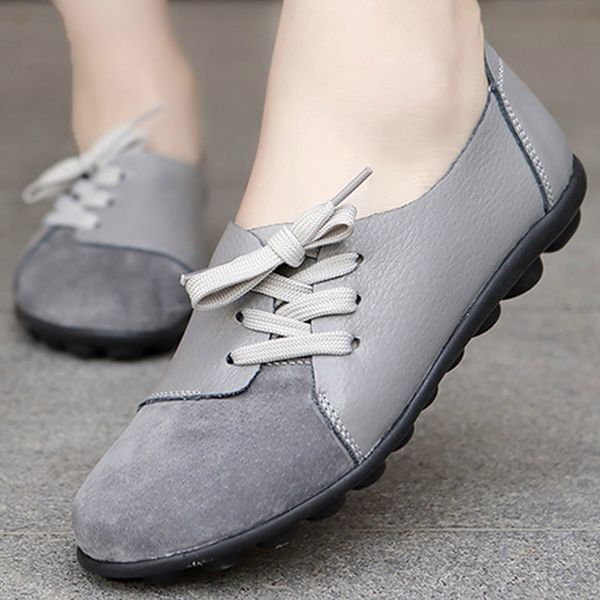 shoes women round toe cross tied loafers patchwork gary boat shoes flats plus size 35-44 genuine leather woman -609, Black
shoes women round toe cross tied loafers patchwork gary boat shoes flats plus size 35-44 genuine leather woman -609, Black