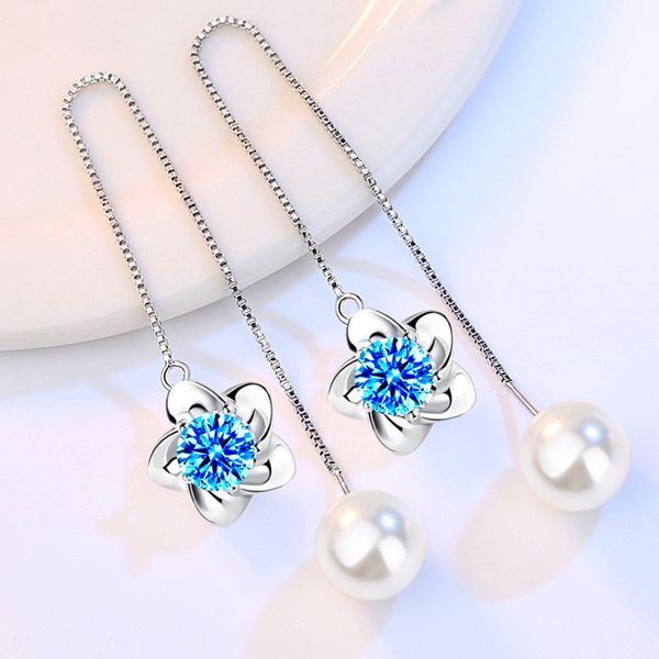 long tassel simulated pearl flower drop earrings for women gift bijoux korean jewelry ol gold color pendientes boucle d'oreille, Silver
long tassel simulated pearl flower drop earrings for women gift bijoux korean jewelry ol gold color pendientes boucle d'oreille, Silver