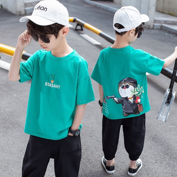 9n18j boys' short sleeve t-shirt clothing summer 2020 new children's round collar half sleeve t-shirt korean children's cloth, Blue
9n18j boys' short sleeve t-shirt clothing summer 2020 new children's round collar half sleeve t-shirt korean children's cloth, Blue