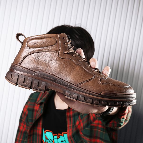 men shoes high fashion sneakers men's boots autumn winter warm fur snow boots, Black
men shoes high fashion sneakers men's boots autumn winter warm fur snow boots, Black