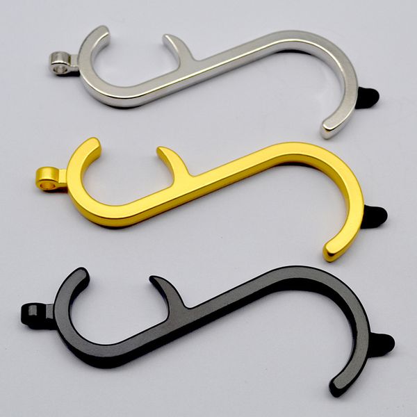 gold siver black color no-contact door opener elevator handle edc opener tool protective equipment
gold siver black color no-contact door opener elevator handle edc opener tool protective equipment