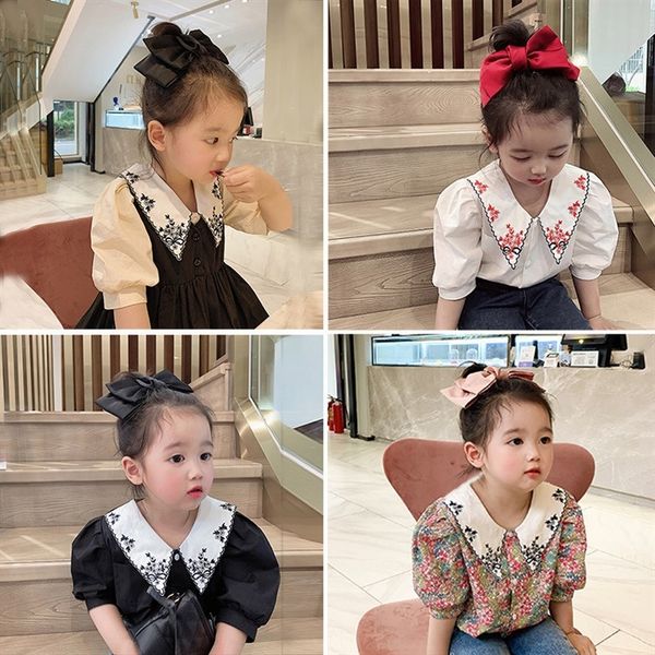 t2ldz children's wear 2020 girls' online celebrity doll doll embroidered baby western style bubble sleeve embroidered shirt korean, White;black
t2ldz children's wear 2020 girls' online celebrity doll doll embroidered baby western style bubble sleeve embroidered shirt korean, White;black