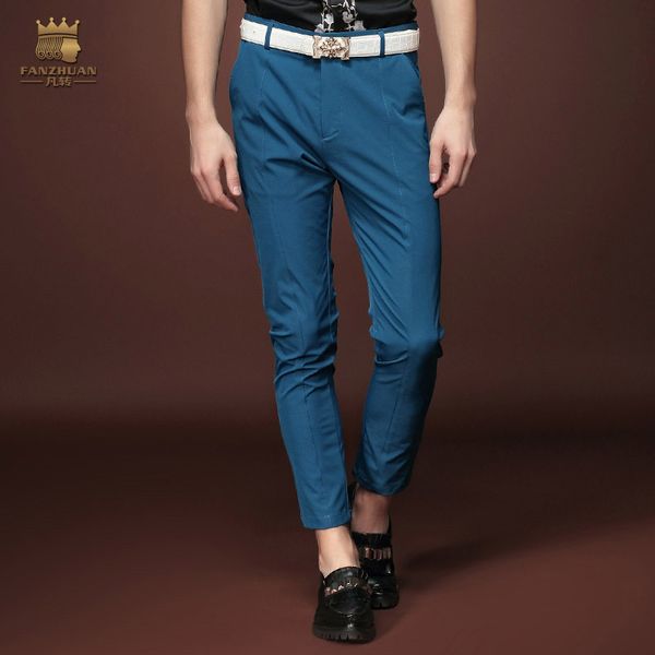new fashion male autumn trousers men's casual blue pantyhose summer trend of personality pants feet 15857, Black
new fashion male autumn trousers men's casual blue pantyhose summer trend of personality pants feet 15857, Black