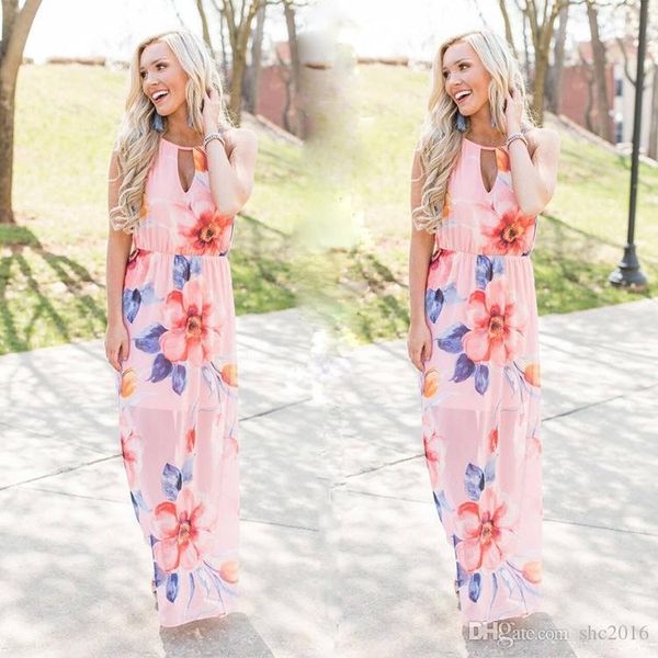 women dress chiffon shoulder ribbon halter hollow out split sleeveless sling flower print lady casual long beach dresses skirt s-xl, Black;gray
women dress chiffon shoulder ribbon halter hollow out split sleeveless sling flower print lady casual long beach dresses skirt s-xl, Black;gray