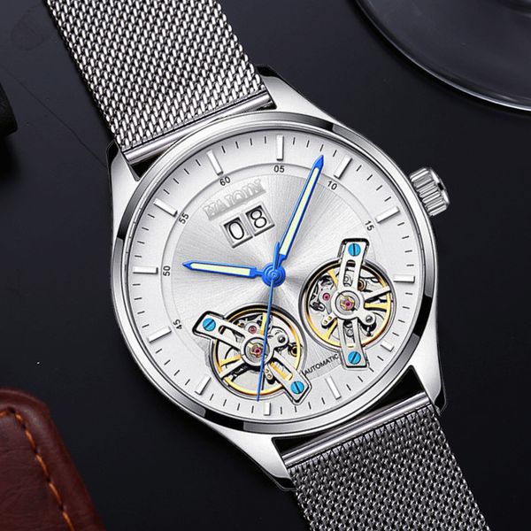 haiqin luxury automatic watch mechanical watches for men business watch men simple tourbillon auto date wristwatch reloj hombre, Slivery;brown
haiqin luxury automatic watch mechanical watches for men business watch men simple tourbillon auto date wristwatch reloj hombre, Slivery;brown
