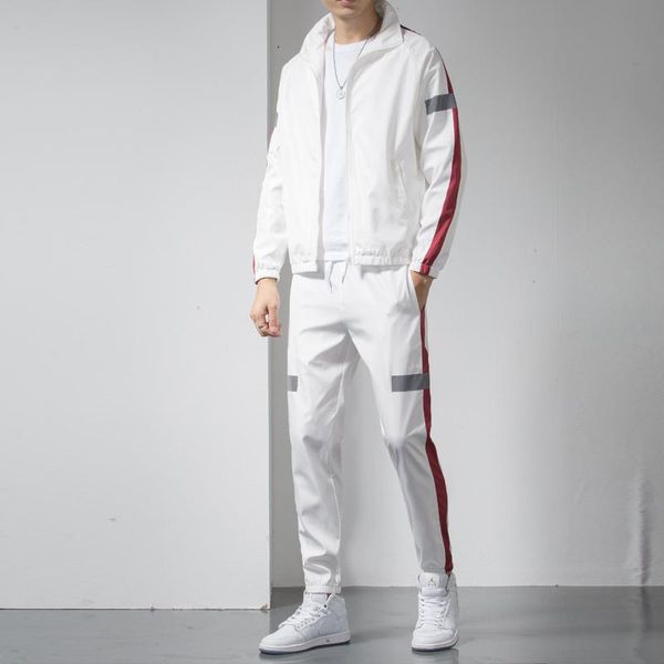 men's tracksuits summer luxury jogging suits long sleeves casual sporting tracksuit men patchwork zipper 2 pieces set, Gray
men's tracksuits summer luxury jogging suits long sleeves casual sporting tracksuit men patchwork zipper 2 pieces set, Gray