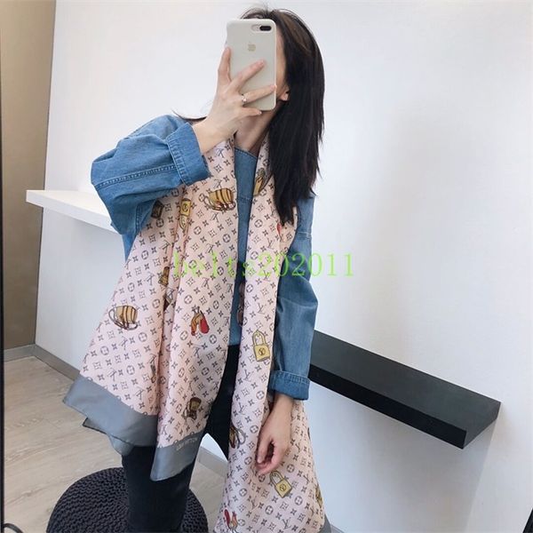 designer silk scarf famous brand with logo fashion pattern scarves women shawl ship, Blue;gray
designer silk scarf famous brand with logo fashion pattern scarves women shawl ship, Blue;gray