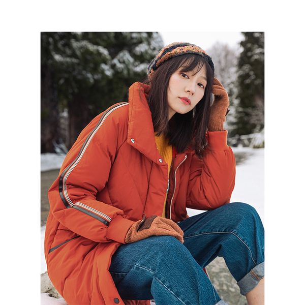 inman winter fashion stand collar women long thick warm with velvet down coat, Black
inman winter fashion stand collar women long thick warm with velvet down coat, Black