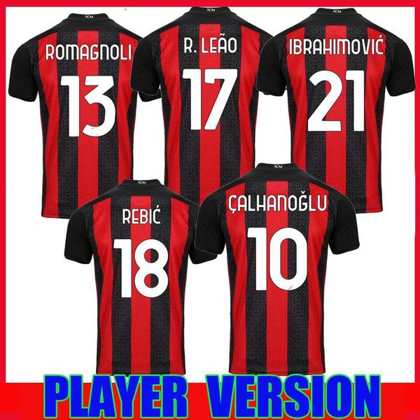 player version 20 21 ac soccer jersey milan 2020 2021 ibrahimovic paqueta bennacer rebic romagnoli calhanoglu home men football shirt, Black;yellow
player version 20 21 ac soccer jersey milan 2020 2021 ibrahimovic paqueta bennacer rebic romagnoli calhanoglu home men football shirt, Black;yellow