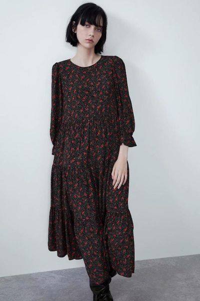 2020 spring summer new print black zaraing women dress sheining zanzeaing female vintage plus size dress hjh2482, Black;gray
2020 spring summer new print black zaraing women dress sheining zanzeaing female vintage plus size dress hjh2482, Black;gray
