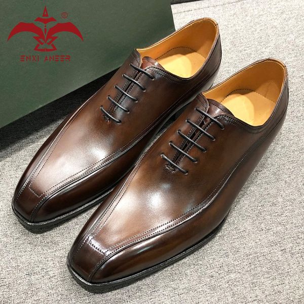 party shaker only 100% genuine cow leather handmade men shoes oxfords derby shoes in patina brown color, Black
party shaker only 100% genuine cow leather handmade men shoes oxfords derby shoes in patina brown color, Black