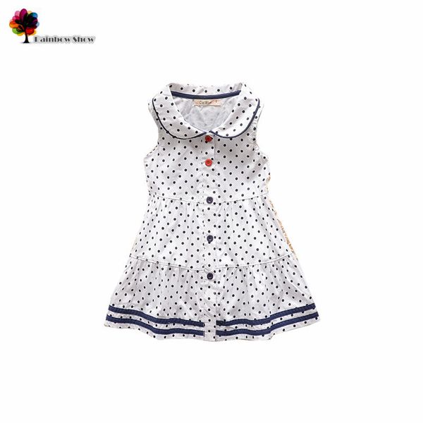 new children clothing summer girls cute dots turndown collar colorful button cotton sleeveless dress dress kids dresses, Red;yellow
new children clothing summer girls cute dots turndown collar colorful button cotton sleeveless dress dress kids dresses, Red;yellow