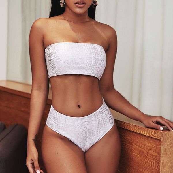 mossha holographic bikini 2020 bandeau high waist bathing suit woman white swimsuit female bikini shiny swimwear bikinis women new, White;black
mossha holographic bikini 2020 bandeau high waist bathing suit woman white swimsuit female bikini shiny swimwear bikinis women new, White;black