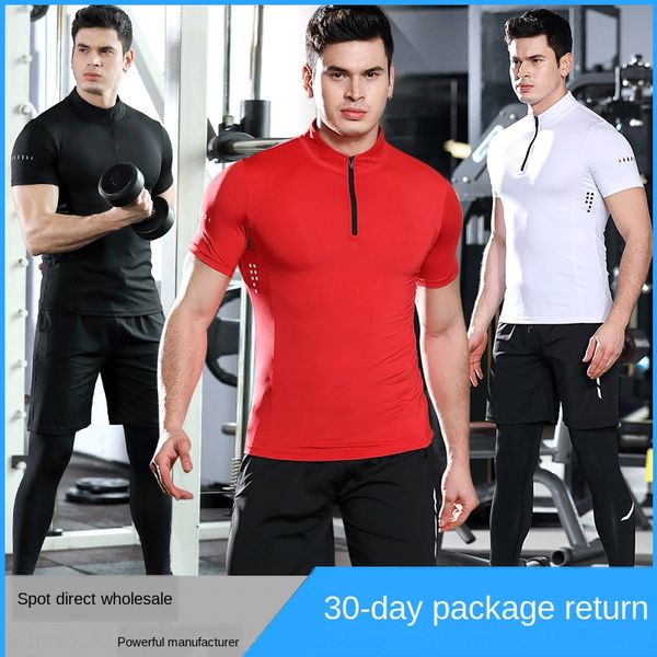 rwyue new summer sports suit sportswear t-shirt sportswear men's stretch slim-fit quick-drying stand collar short-sleeved t-shirt outdo, White;black
rwyue new summer sports suit sportswear t-shirt sportswear men's stretch slim-fit quick-drying stand collar short-sleeved t-shirt outdo, White;black