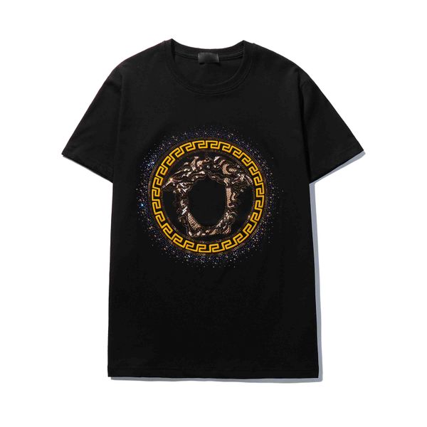 summer men's avatar rhinestone t-shirt cotton o-neck short sleeve slim t-shirt, White;black
summer men's avatar rhinestone t-shirt cotton o-neck short sleeve slim t-shirt, White;black