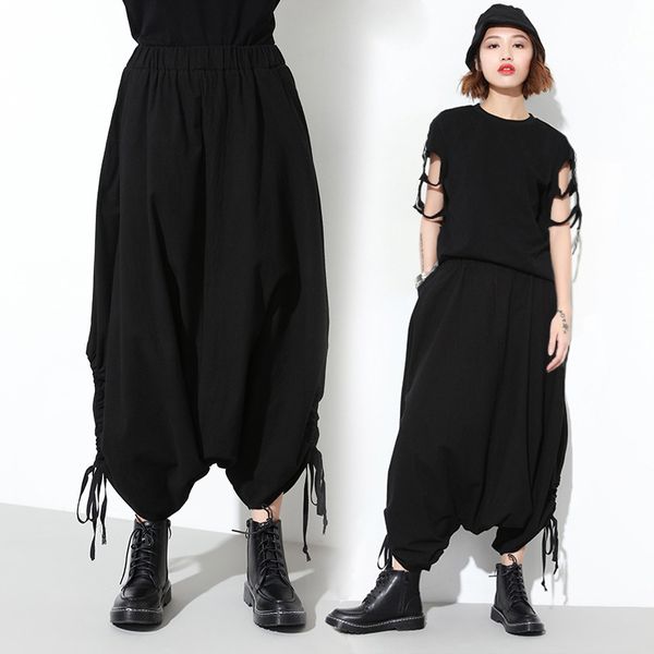 women's pants & capris pantalon mujer real vadim europe and america 2021 autumn lanterns elastic waist loose soft comfortable solid col, Black;white
women's pants & capris pantalon mujer real vadim europe and america 2021 autumn lanterns elastic waist loose soft comfortable solid col, Black;white